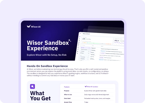 Wisor Sandbox Experience
