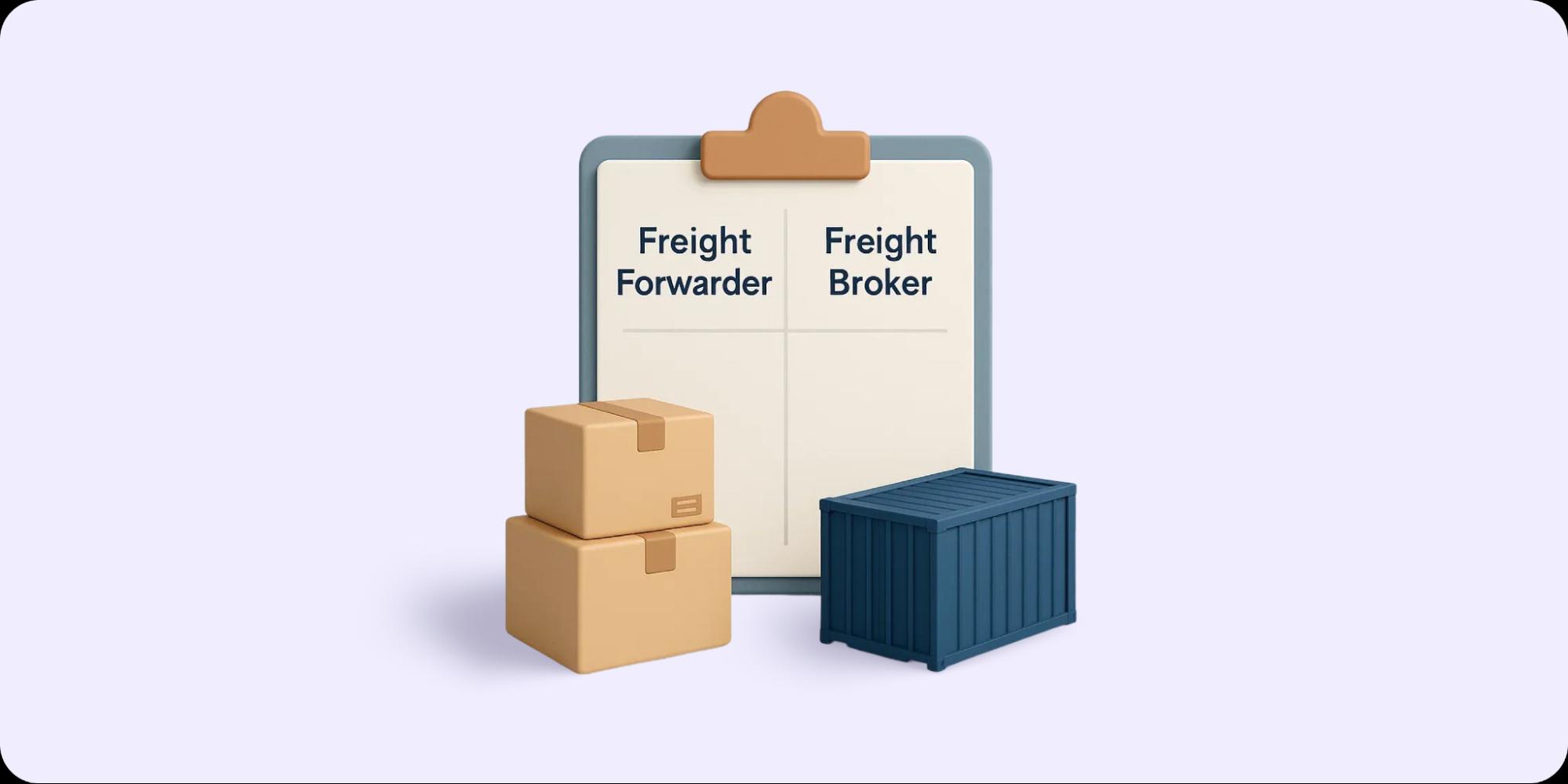 freight forwarder vs freight broker